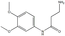 3-amino-N-(3,4-dimethoxyphenyl)propanamide,,结构式