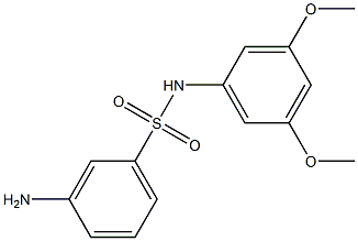 3-amino-N-(3,5-dimethoxyphenyl)benzene-1-sulfonamide,,结构式