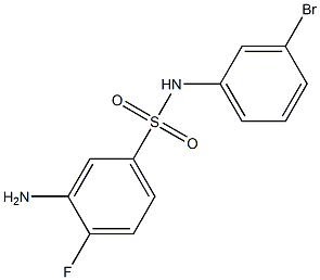 3-amino-N-(3-bromophenyl)-4-fluorobenzene-1-sulfonamide Structure