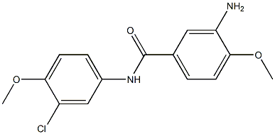 3-amino-N-(3-chloro-4-methoxyphenyl)-4-methoxybenzamide Structure