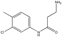 3-amino-N-(3-chloro-4-methylphenyl)propanamide Struktur
