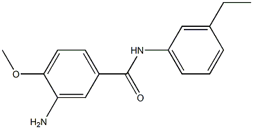 3-amino-N-(3-ethylphenyl)-4-methoxybenzamide Structure