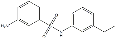 3-amino-N-(3-ethylphenyl)benzenesulfonamide,,结构式