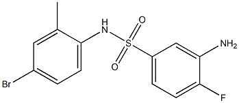 3-amino-N-(4-bromo-2-methylphenyl)-4-fluorobenzene-1-sulfonamide Structure