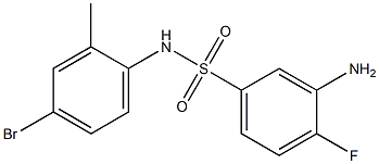  3-amino-N-(4-bromo-2-methylphenyl)-4-fluorobenzene-1-sulfonamide