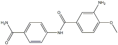 3-amino-N-(4-carbamoylphenyl)-4-methoxybenzamide Structure