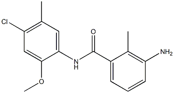 3-amino-N-(4-chloro-2-methoxy-5-methylphenyl)-2-methylbenzamide 化学構造式