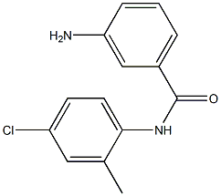 3-amino-N-(4-chloro-2-methylphenyl)benzamide 结构式