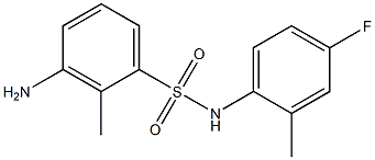 3-amino-N-(4-fluoro-2-methylphenyl)-2-methylbenzene-1-sulfonamide