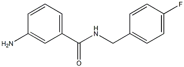 3-amino-N-(4-fluorobenzyl)benzamide Structure
