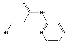 3-amino-N-(4-methylpyridin-2-yl)propanamide Structure