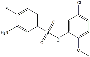 3-amino-N-(5-chloro-2-methoxyphenyl)-4-fluorobenzene-1-sulfonamide