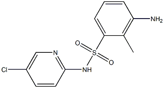 3-amino-N-(5-chloropyridin-2-yl)-2-methylbenzene-1-sulfonamide Struktur