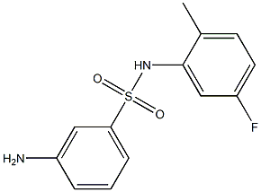 3-amino-N-(5-fluoro-2-methylphenyl)benzenesulfonamide Structure