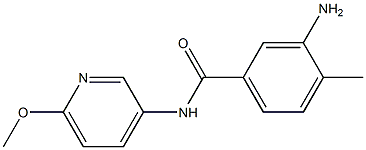 3-amino-N-(6-methoxypyridin-3-yl)-4-methylbenzamide Structure