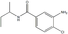 3-amino-N-(sec-butyl)-4-chlorobenzamide,,结构式