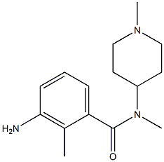 3-amino-N,2-dimethyl-N-(1-methylpiperidin-4-yl)benzamide