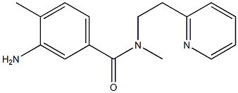 3-amino-N,4-dimethyl-N-[2-(pyridin-2-yl)ethyl]benzamide,,结构式