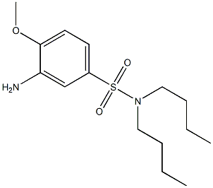3-amino-N,N-dibutyl-4-methoxybenzene-1-sulfonamide,,结构式