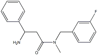 3-amino-N-[(3-fluorophenyl)methyl]-N-methyl-3-phenylpropanamide