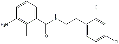3-amino-N-[2-(2,4-dichlorophenyl)ethyl]-2-methylbenzamide 结构式