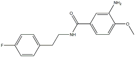 3-amino-N-[2-(4-fluorophenyl)ethyl]-4-methoxybenzamide,,结构式