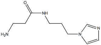 3-amino-N-[3-(1H-imidazol-1-yl)propyl]propanamide,,结构式