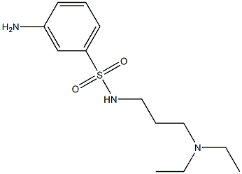 3-amino-N-[3-(diethylamino)propyl]benzenesulfonamide,,结构式