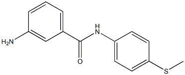3-amino-N-[4-(methylsulfanyl)phenyl]benzamide 结构式