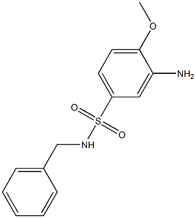 3-amino-N-benzyl-4-methoxybenzene-1-sulfonamide Structure