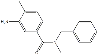 3-amino-N-benzyl-N,4-dimethylbenzamide Struktur