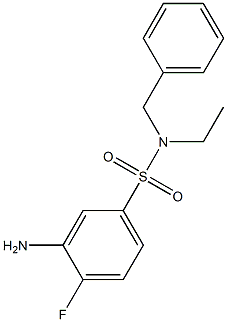 3-amino-N-benzyl-N-ethyl-4-fluorobenzene-1-sulfonamide|