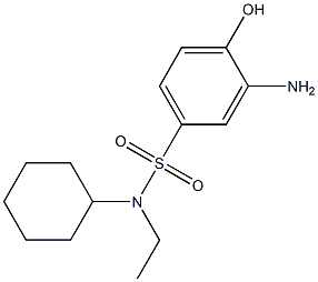 3-amino-N-cyclohexyl-N-ethyl-4-hydroxybenzene-1-sulfonamide Structure