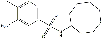 3-amino-N-cyclooctyl-4-methylbenzene-1-sulfonamide,,结构式