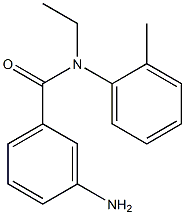 3-amino-N-ethyl-N-(2-methylphenyl)benzamide Structure