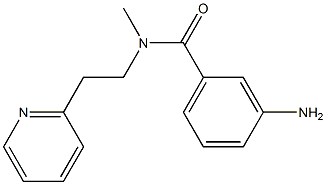 3-amino-N-methyl-N-[2-(pyridin-2-yl)ethyl]benzamide Structure