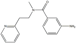 3-amino-N-methyl-N-[2-(pyridin-2-yl)ethyl]benzamide,,结构式