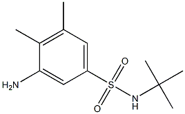 3-amino-N-tert-butyl-4,5-dimethylbenzene-1-sulfonamide Structure