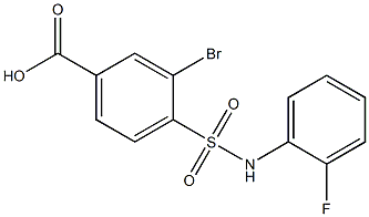  3-bromo-4-[(2-fluorophenyl)sulfamoyl]benzoic acid