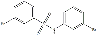 3-bromo-N-(3-bromophenyl)benzene-1-sulfonamide Structure