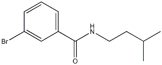 3-bromo-N-(3-methylbutyl)benzamide Struktur