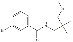 3-bromo-N-[3-(dimethylamino)-2,2-dimethylpropyl]benzamide Struktur