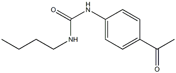 3-butyl-1-(4-acetylphenyl)urea 结构式