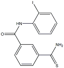 3-carbamothioyl-N-(2-iodophenyl)benzamide Structure