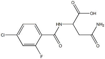 3-carbamoyl-2-[(4-chloro-2-fluorophenyl)formamido]propanoic acid