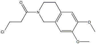 3-chloro-1-(6,7-dimethoxy-1,2,3,4-tetrahydroisoquinolin-2-yl)propan-1-one Structure