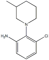 3-chloro-2-(3-methylpiperidin-1-yl)aniline,,结构式