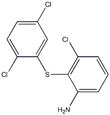 3-chloro-2-[(2,5-dichlorophenyl)sulfanyl]aniline Structure