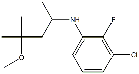  3-chloro-2-fluoro-N-(4-methoxy-4-methylpentan-2-yl)aniline