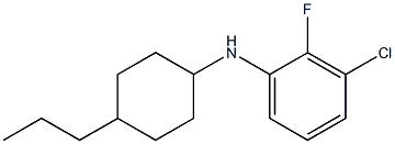 3-chloro-2-fluoro-N-(4-propylcyclohexyl)aniline